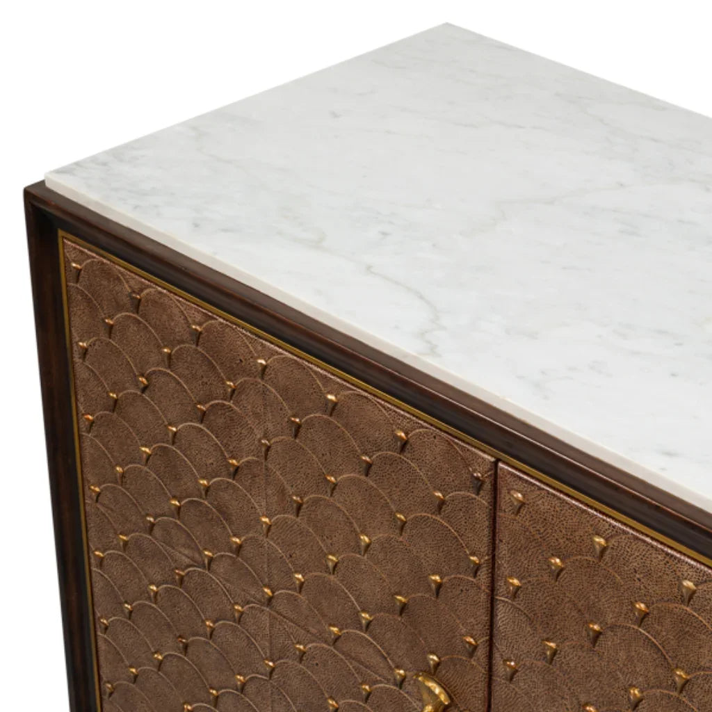 Statuario Marble Top Credenza