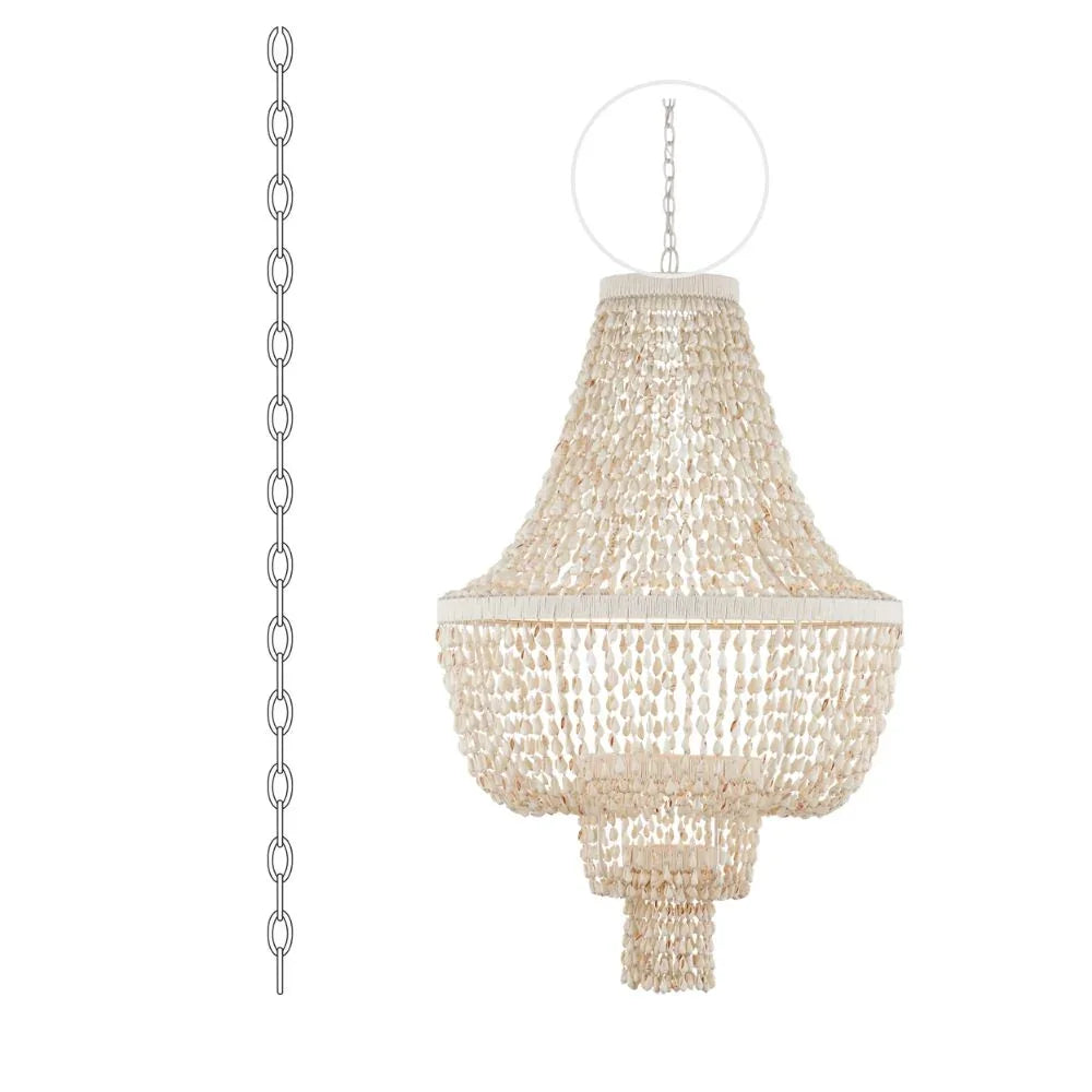 Pearlized Shell Empire Shape Chandelier