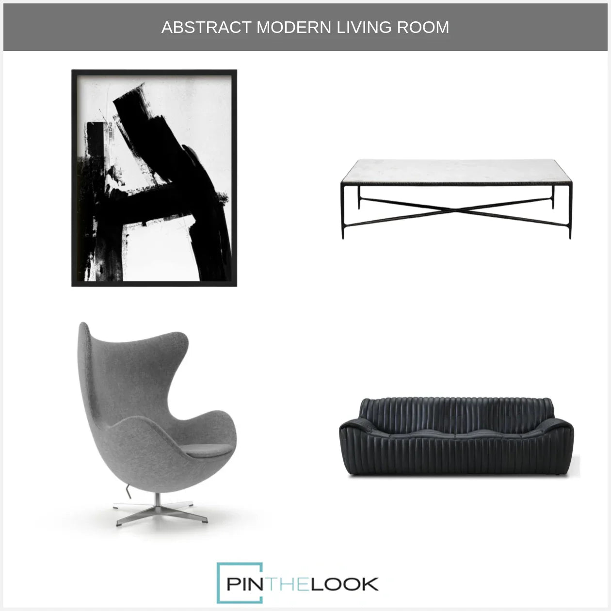 Volcanic Black Top Grain Leather Sofa