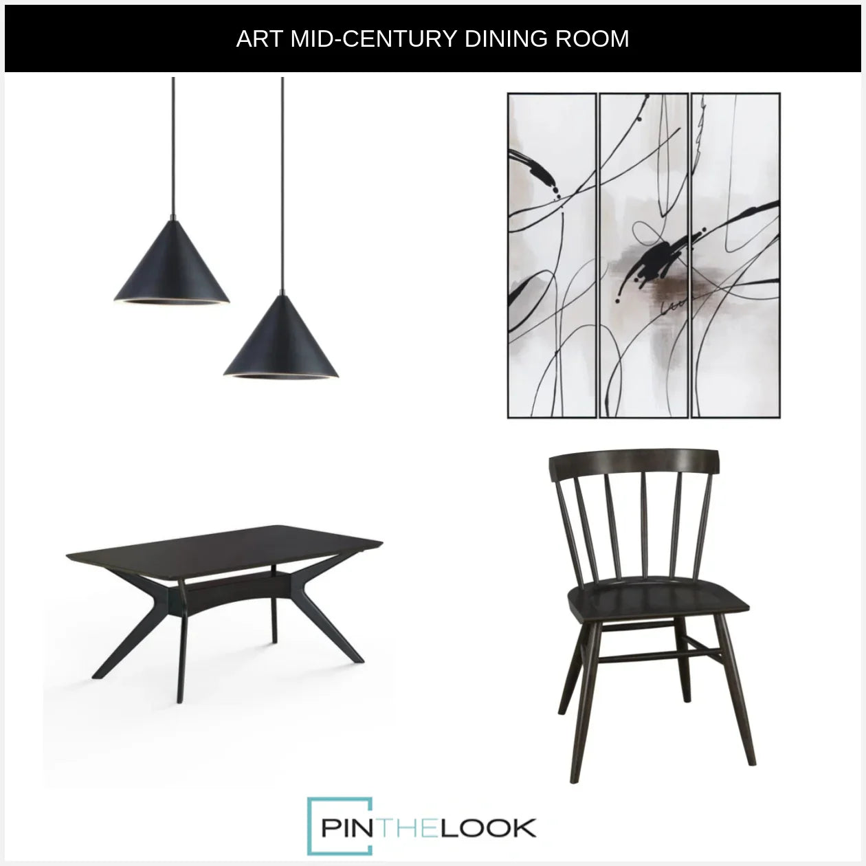 Modern Farmhouse Slat Back Dining Chair