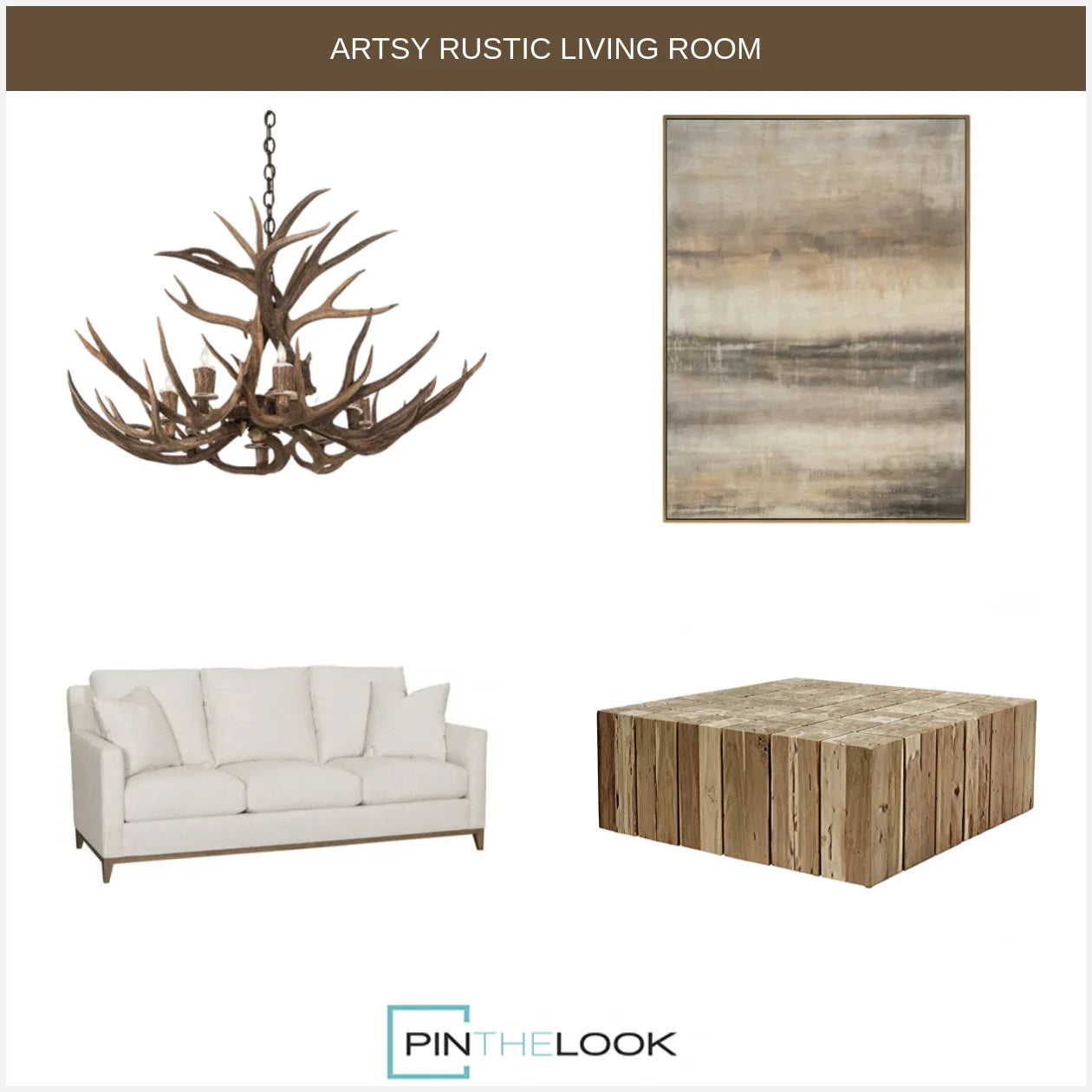 Natural Teak Wood Square Prism Coffee Table