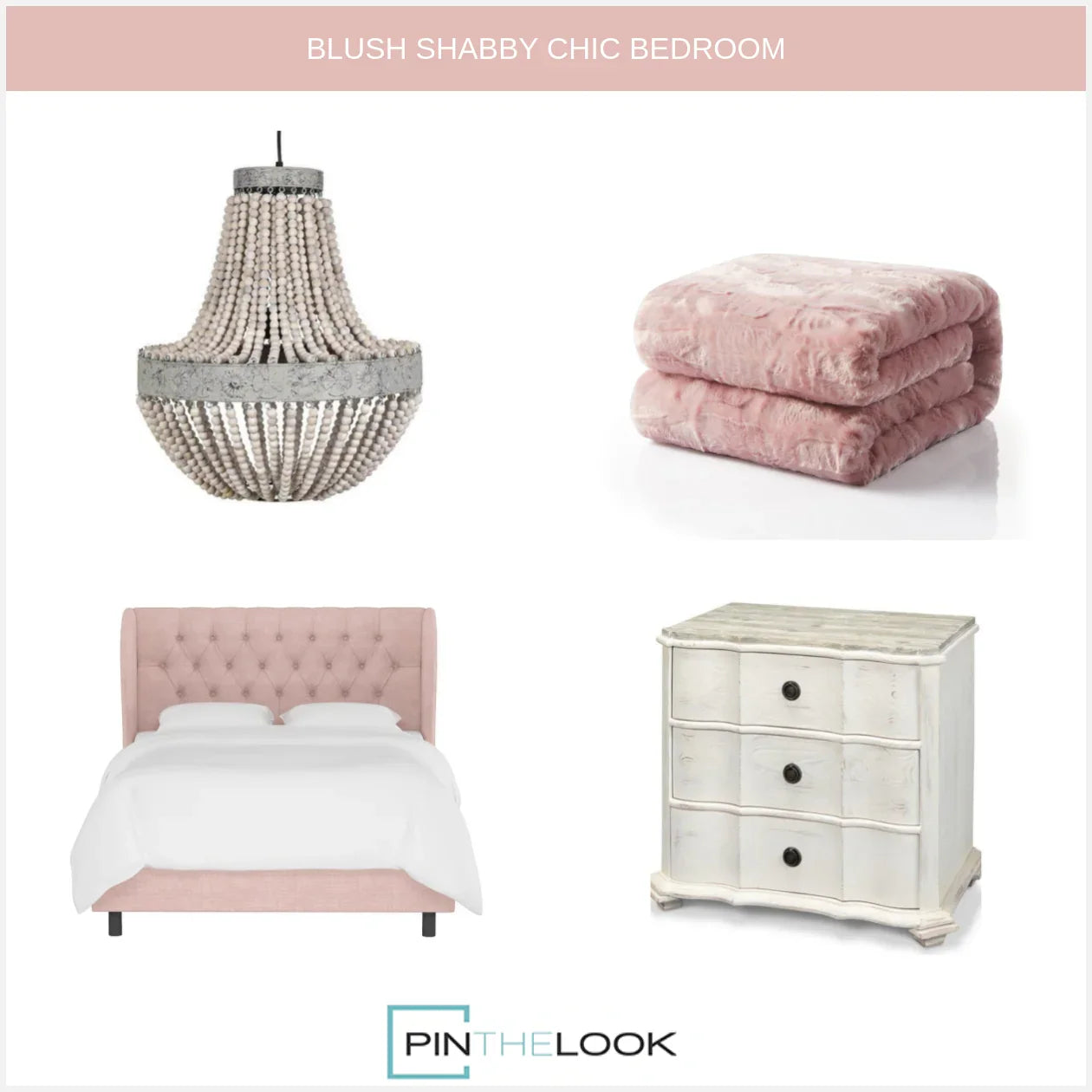 Moonlight White 3-Drawer Nightstand