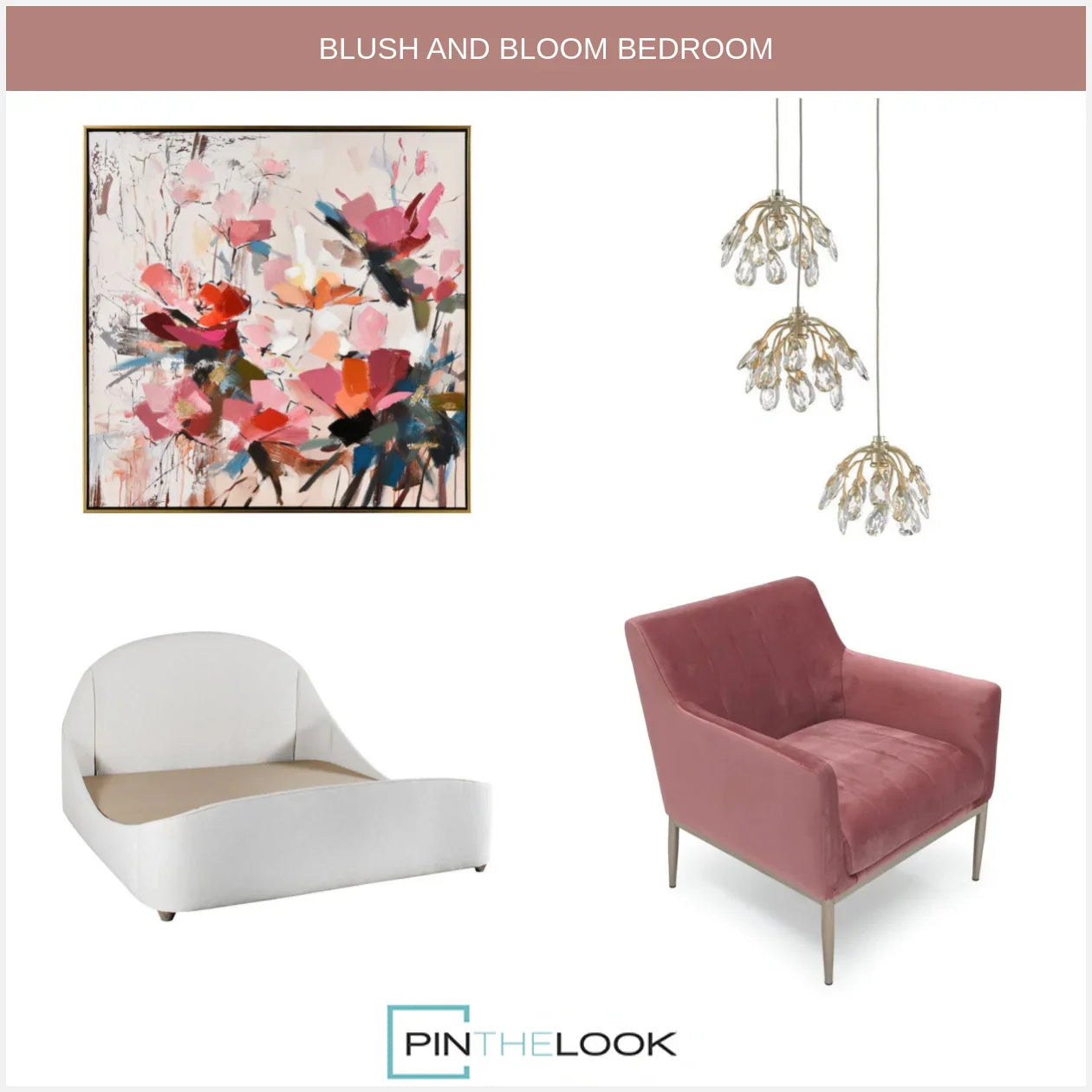 Mauve Rose Velvet Accent Chair
