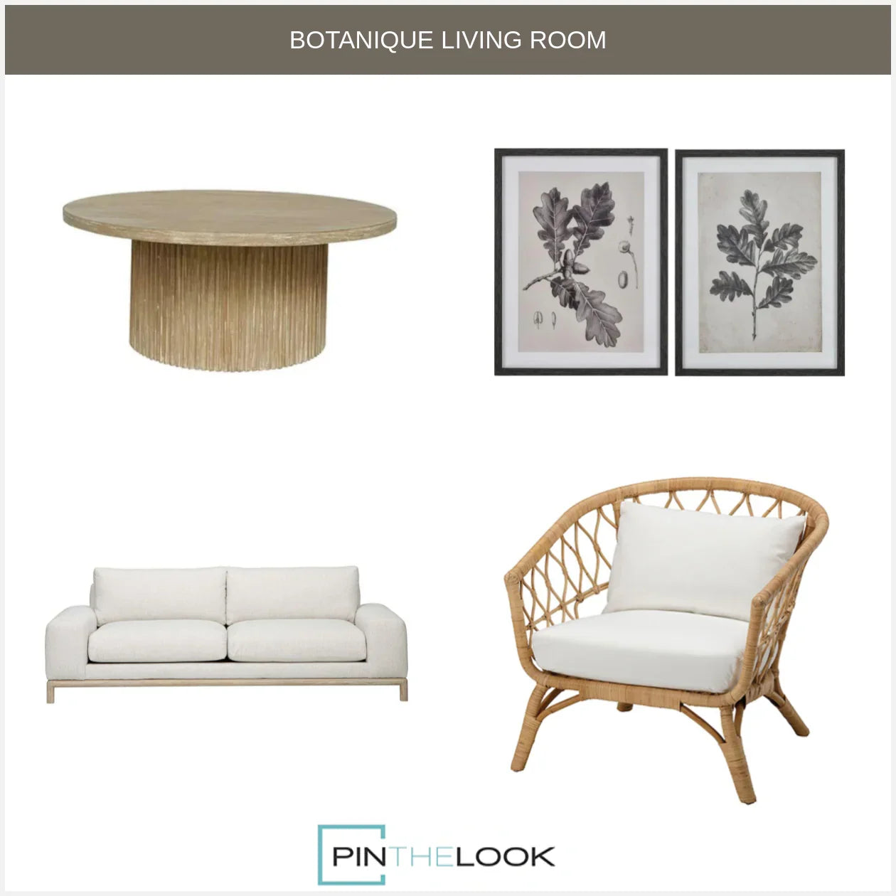 Elle Mindi Wood Organic Coffee Table