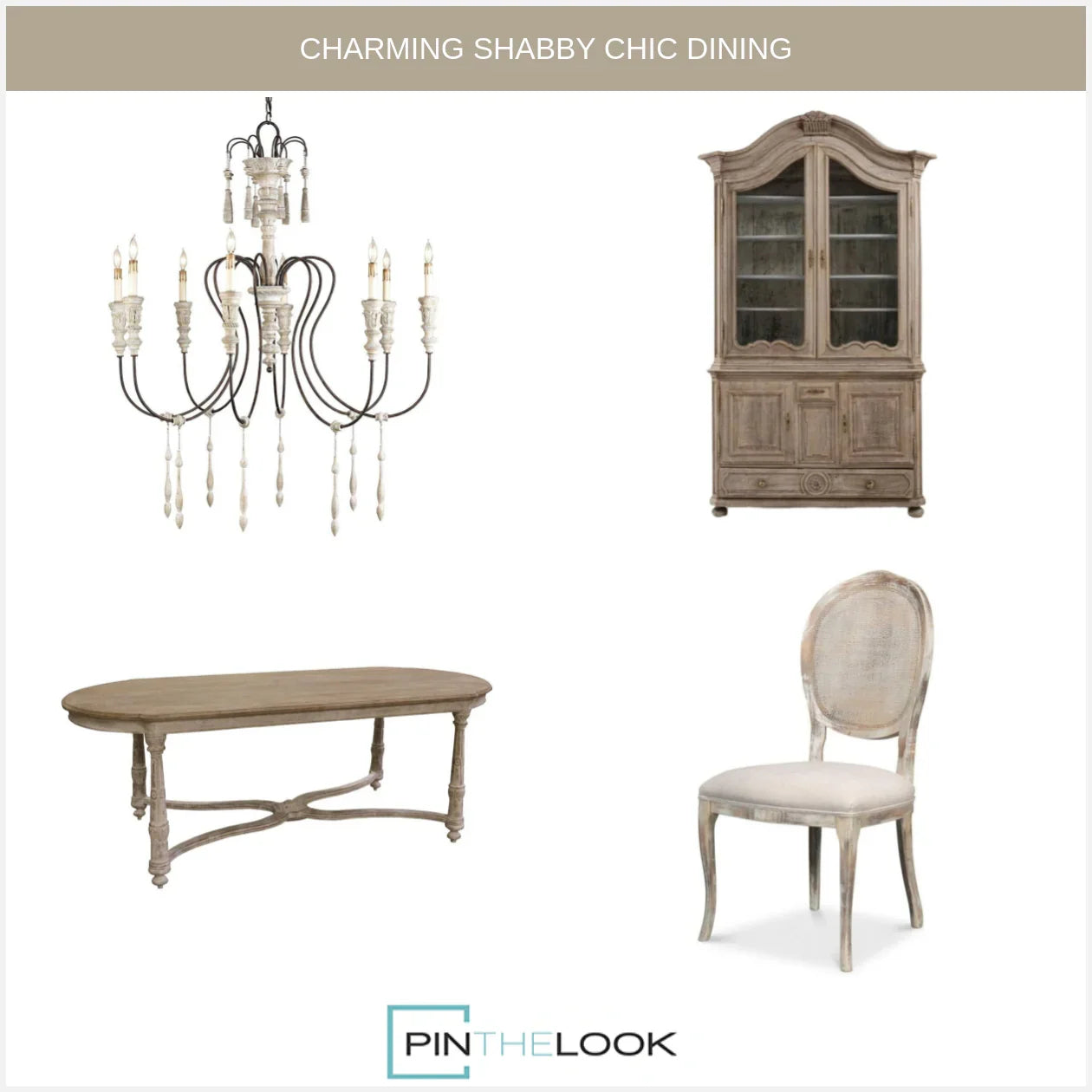 Shabby Chic and Iron Chandelier