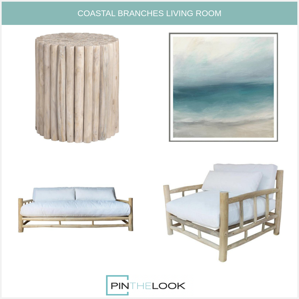 Wood Spoke Accent Table