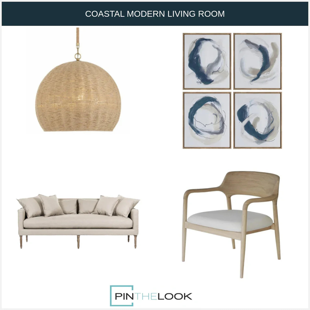 Scandinavian Linen Sofa