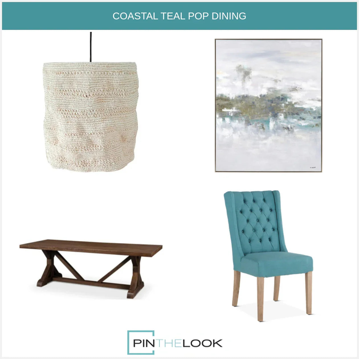 Brown Farmhouse Trestle Dining Table