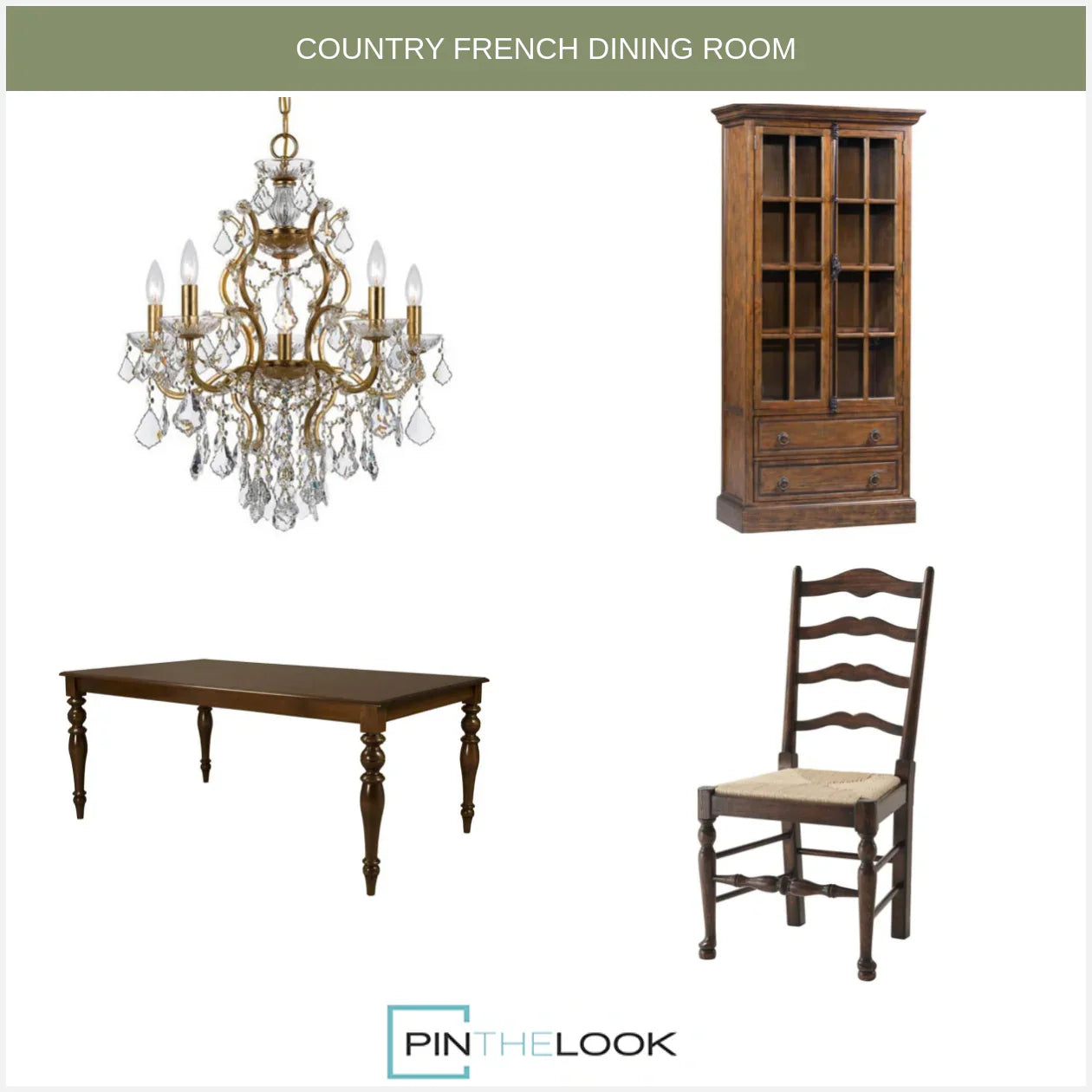 French Country Royal Curio Cabinet