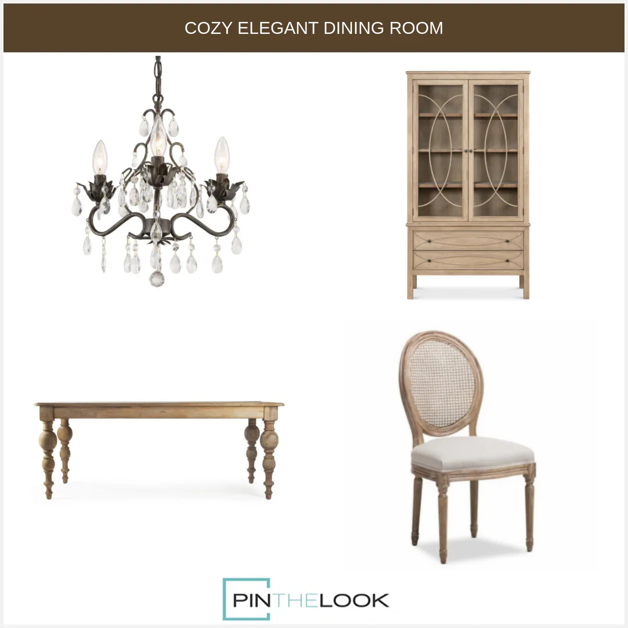 Round Cane Back French Dining Chair