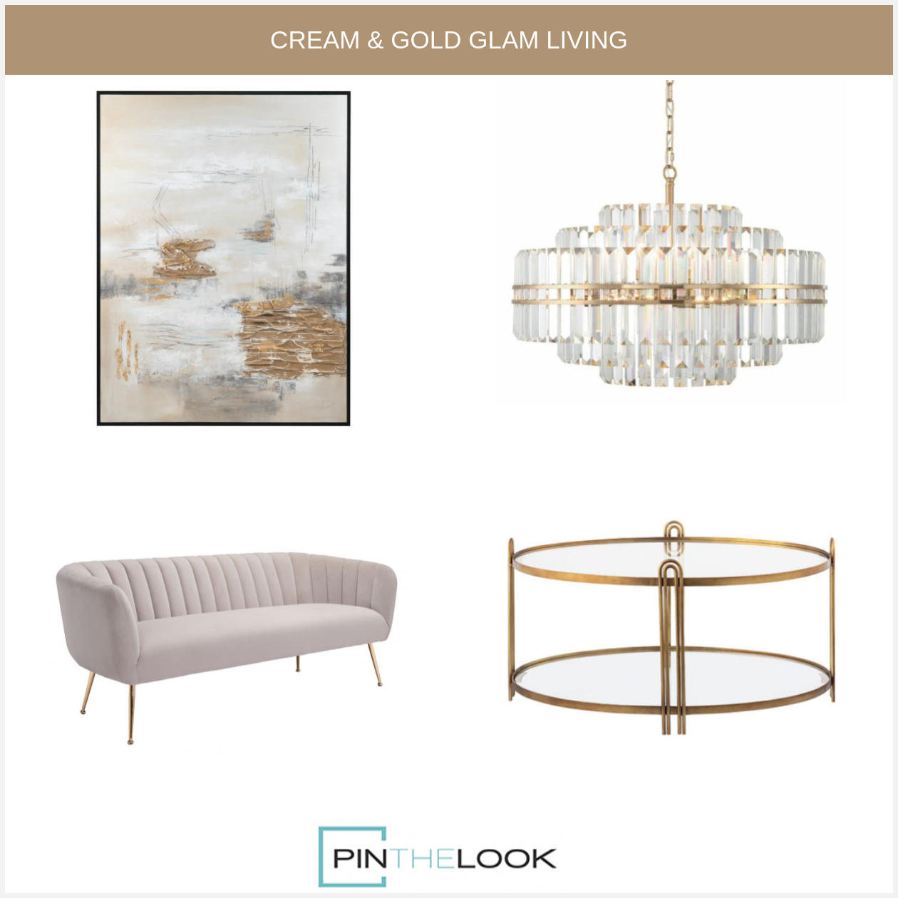 Tiered Faceted Crystal Chandelier