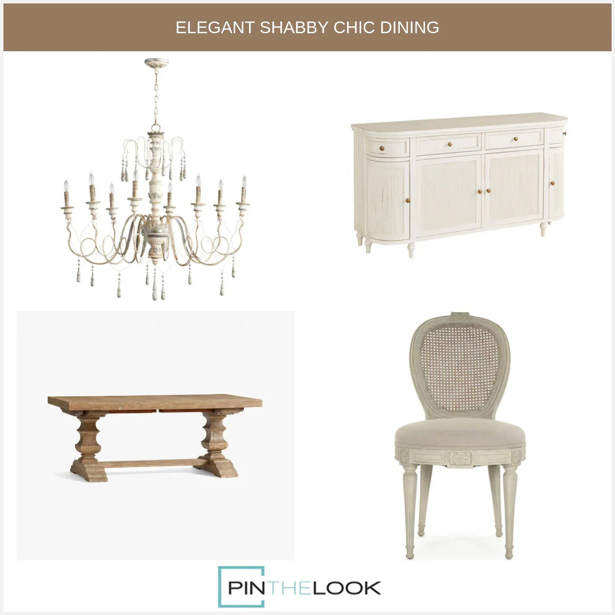 French Amelie Cane Back Medallion Side Chairs - Set