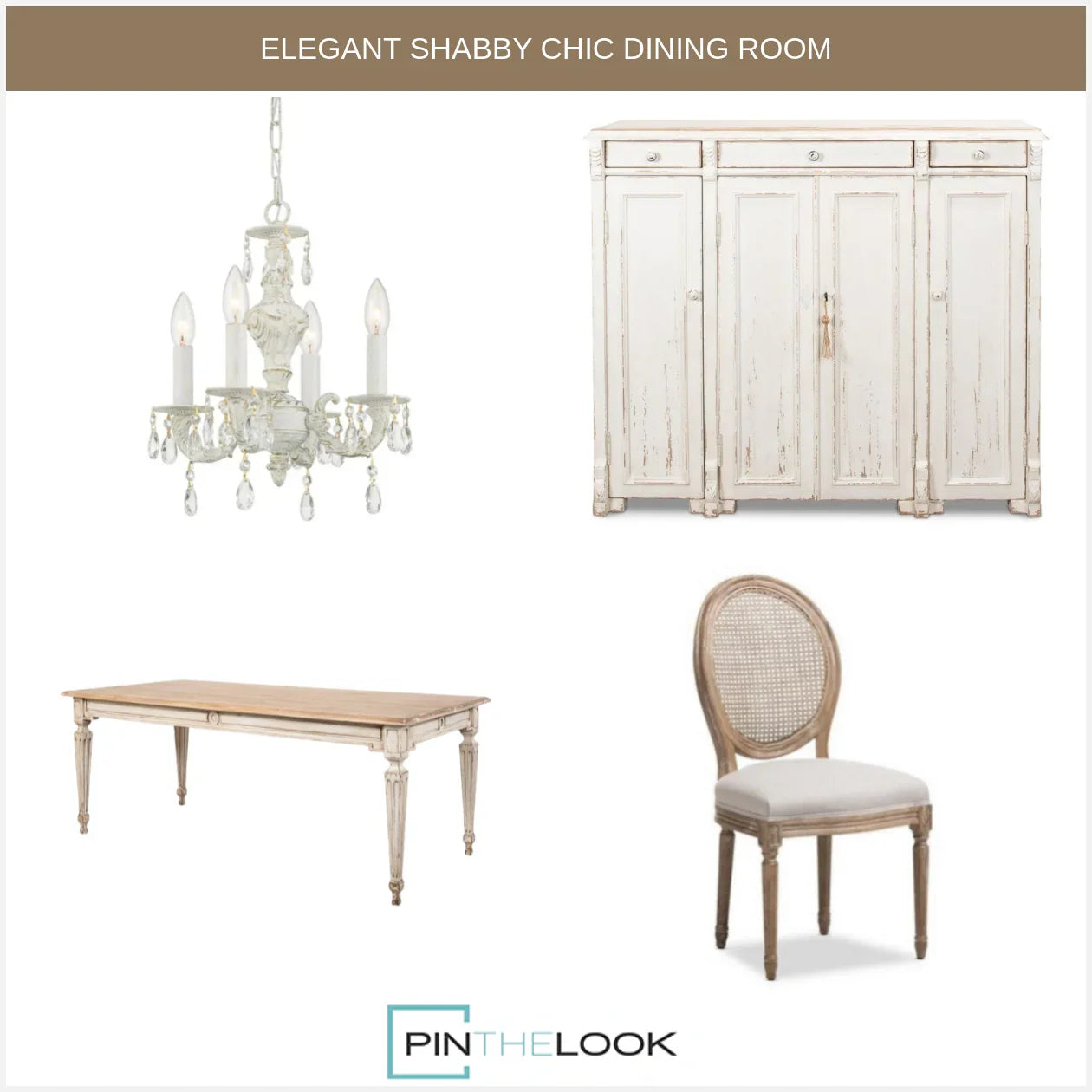 Round Cane Back French Dining Chair