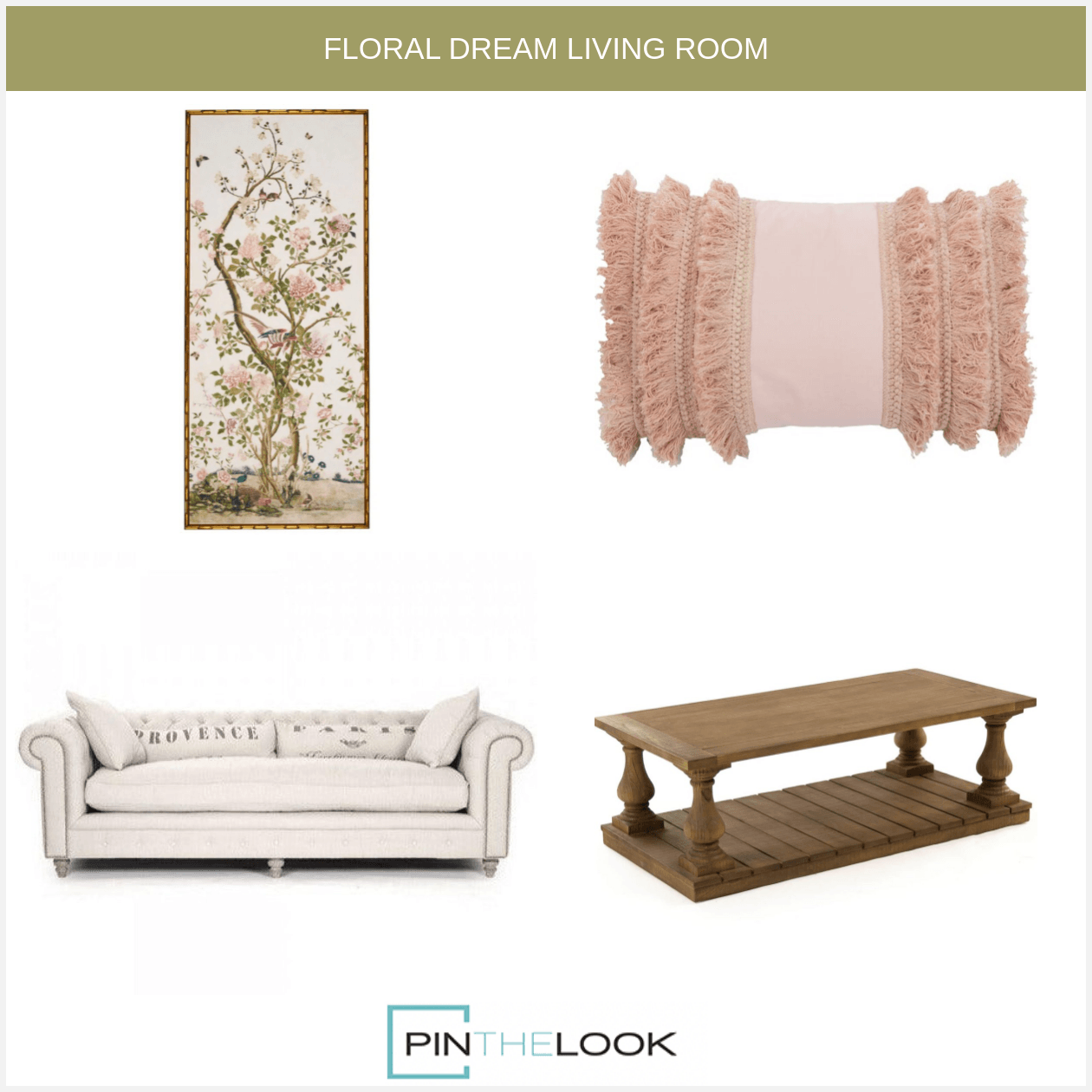 Provence Tufted Linen Sofa