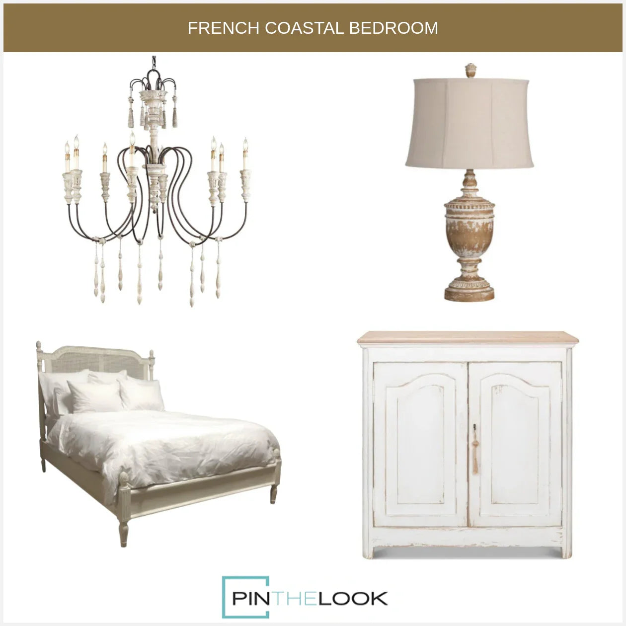 Shabby Chic and Iron Chandelier