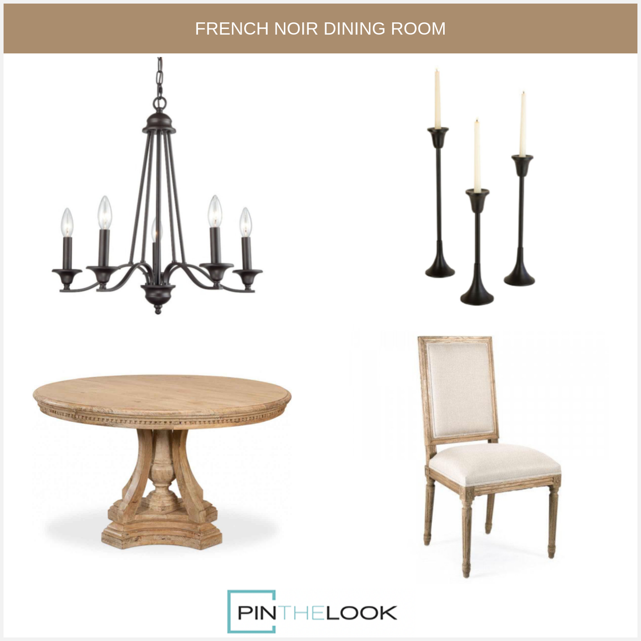 Classic Louis Natural Linen Side Chairs - Pair