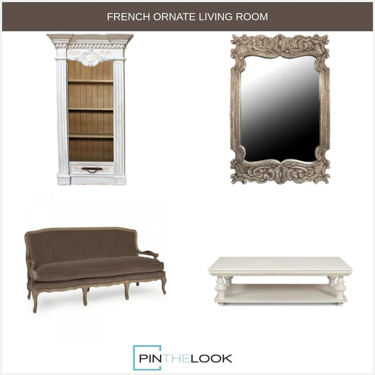 French Brown Velvet Sofa