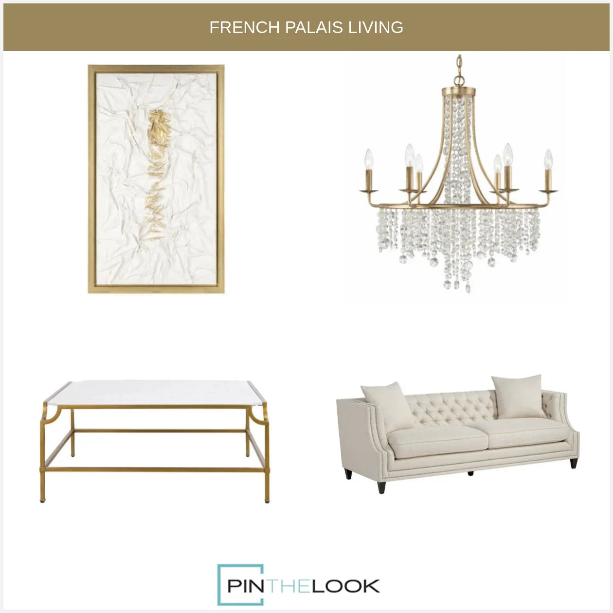 Crystal Antique Gold Chandelier
