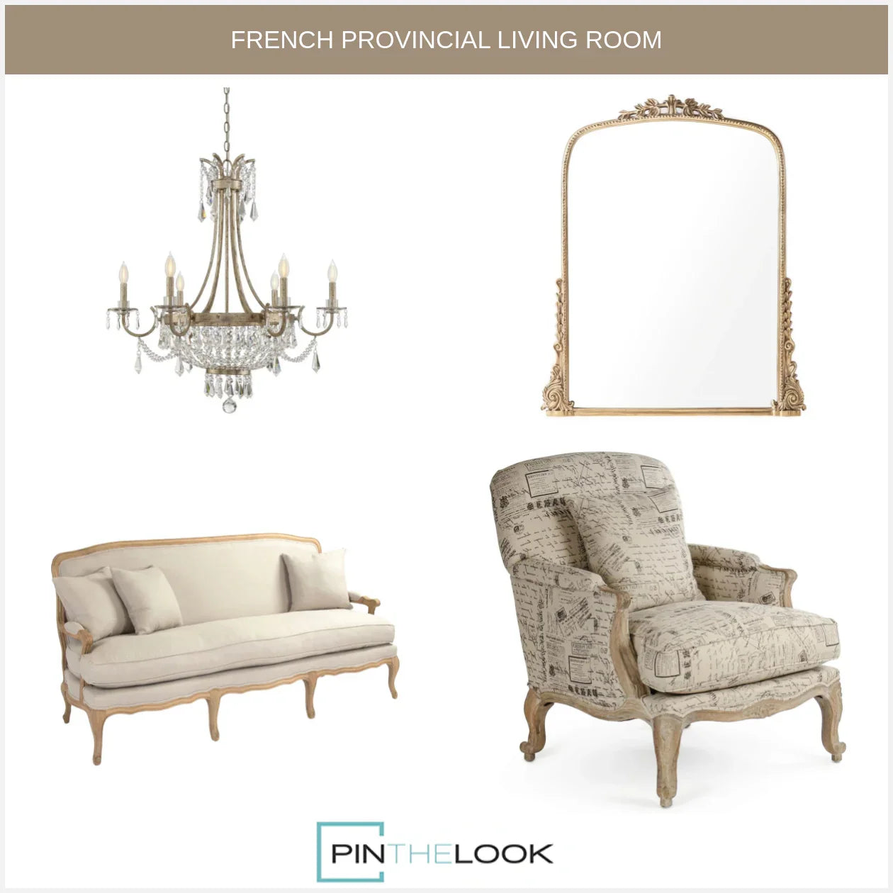 Bastille Linen French Cabriole Sofa