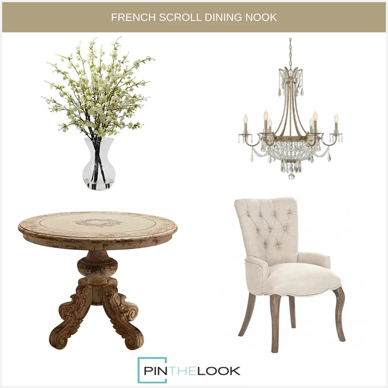 Ring Back Tufted French Chair