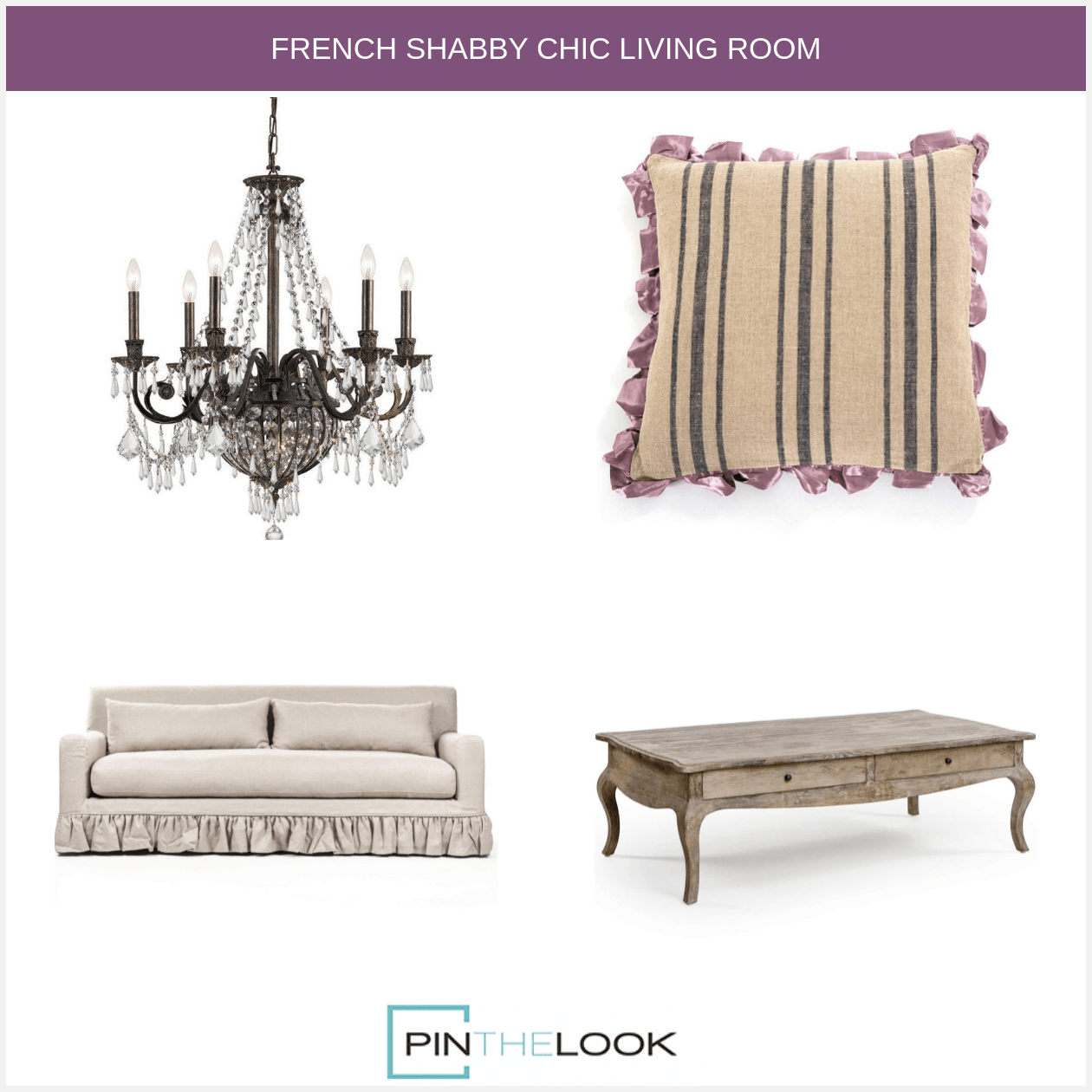 Weathered Wood French Coffee Table with Drawers