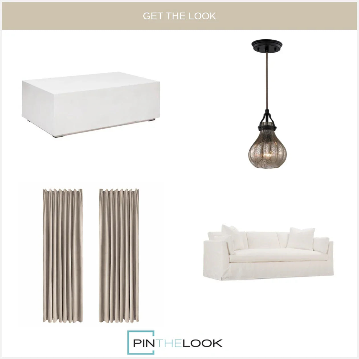 Smokey Scalloped Glass Pendant