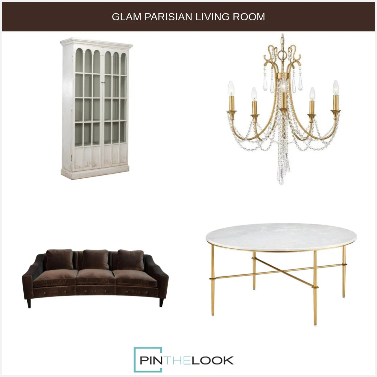 Golden Crystal Collier Chandelier