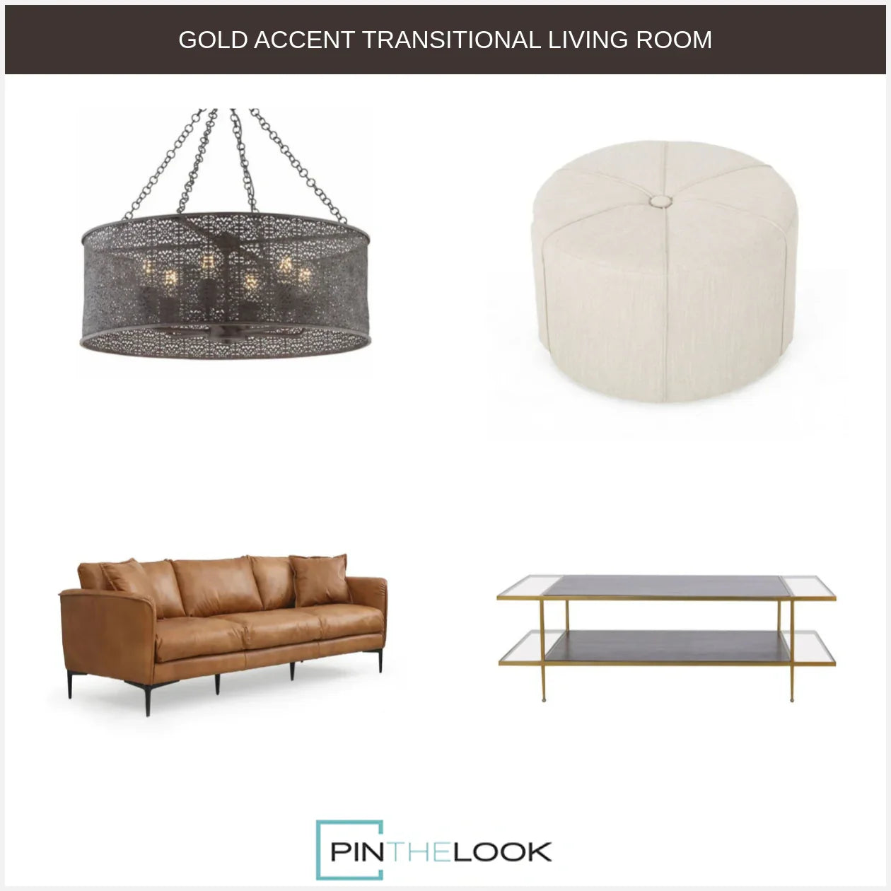 Manor Leather Brown Sofa