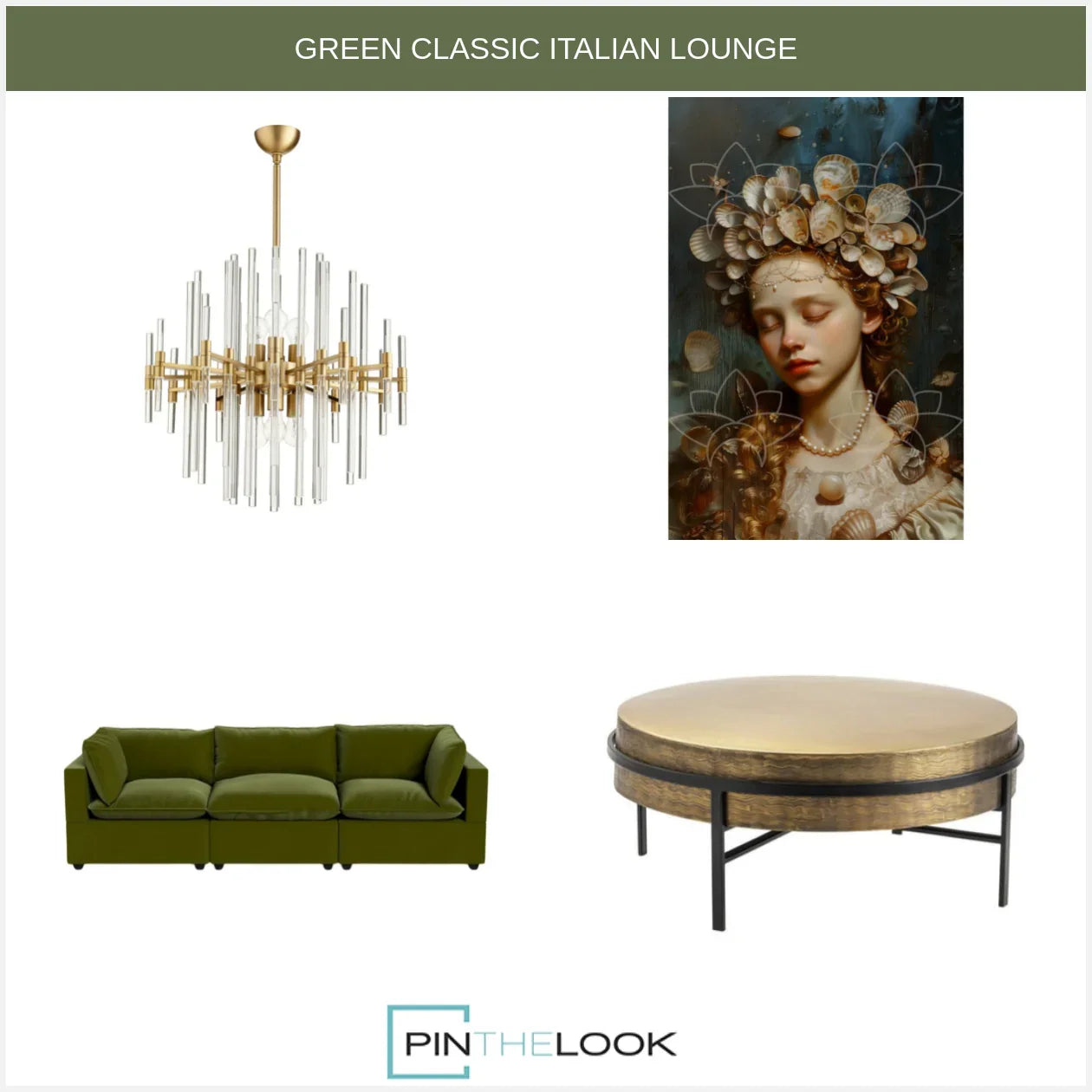 Aurelia Brass Wave Coffee Table