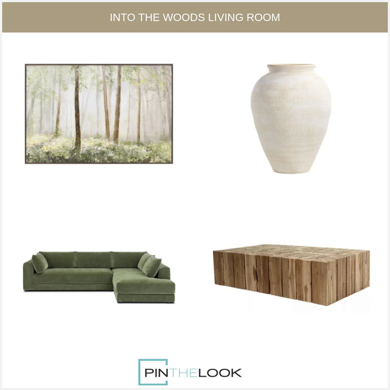 Natural Teak Wood Prism Coffee Table