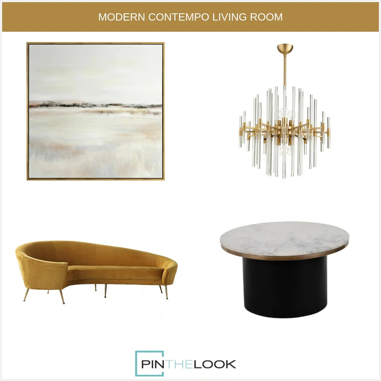 Modern Luxe Dijon Velvet Sofa