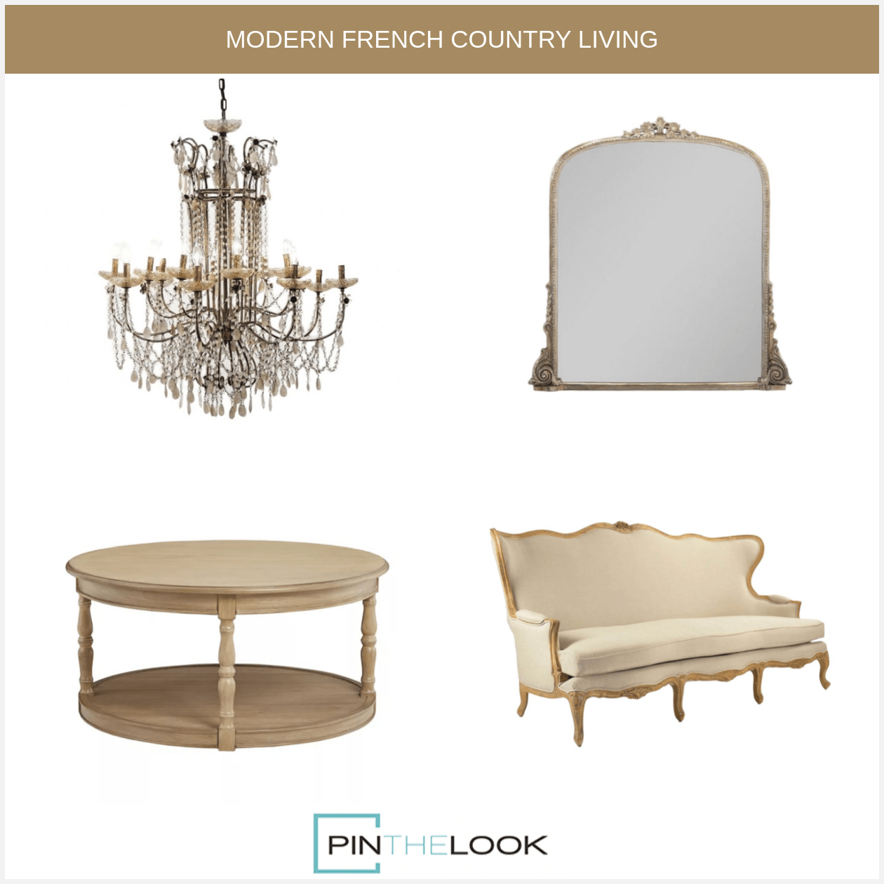 Curvaceous French Provence Sofa