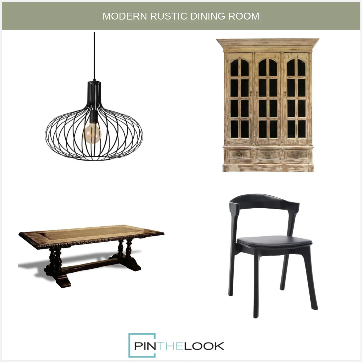 Pamplona Dark Wood Dining Table