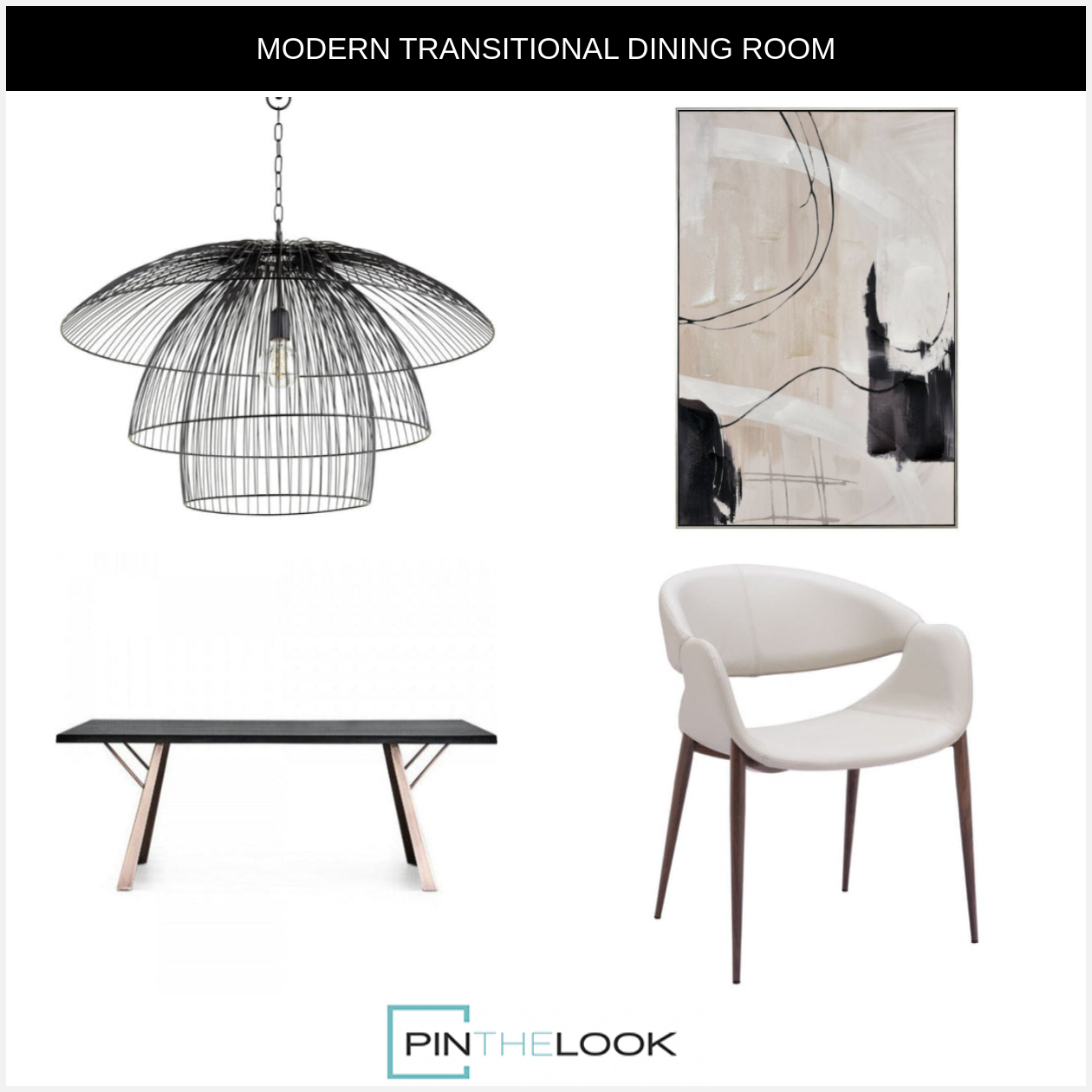 Steel Modern Industrial Dining Table