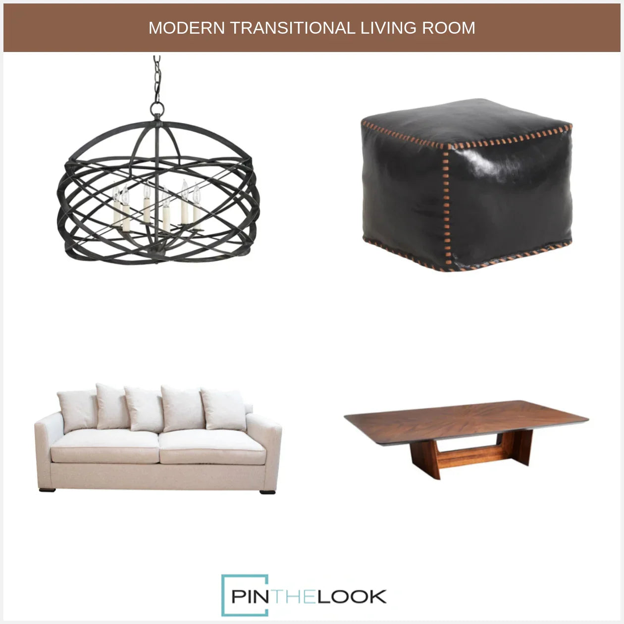 Transitional Loop Cotton Sofa