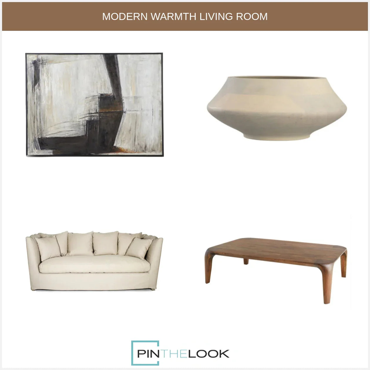 Plush Natural Linen Sofa