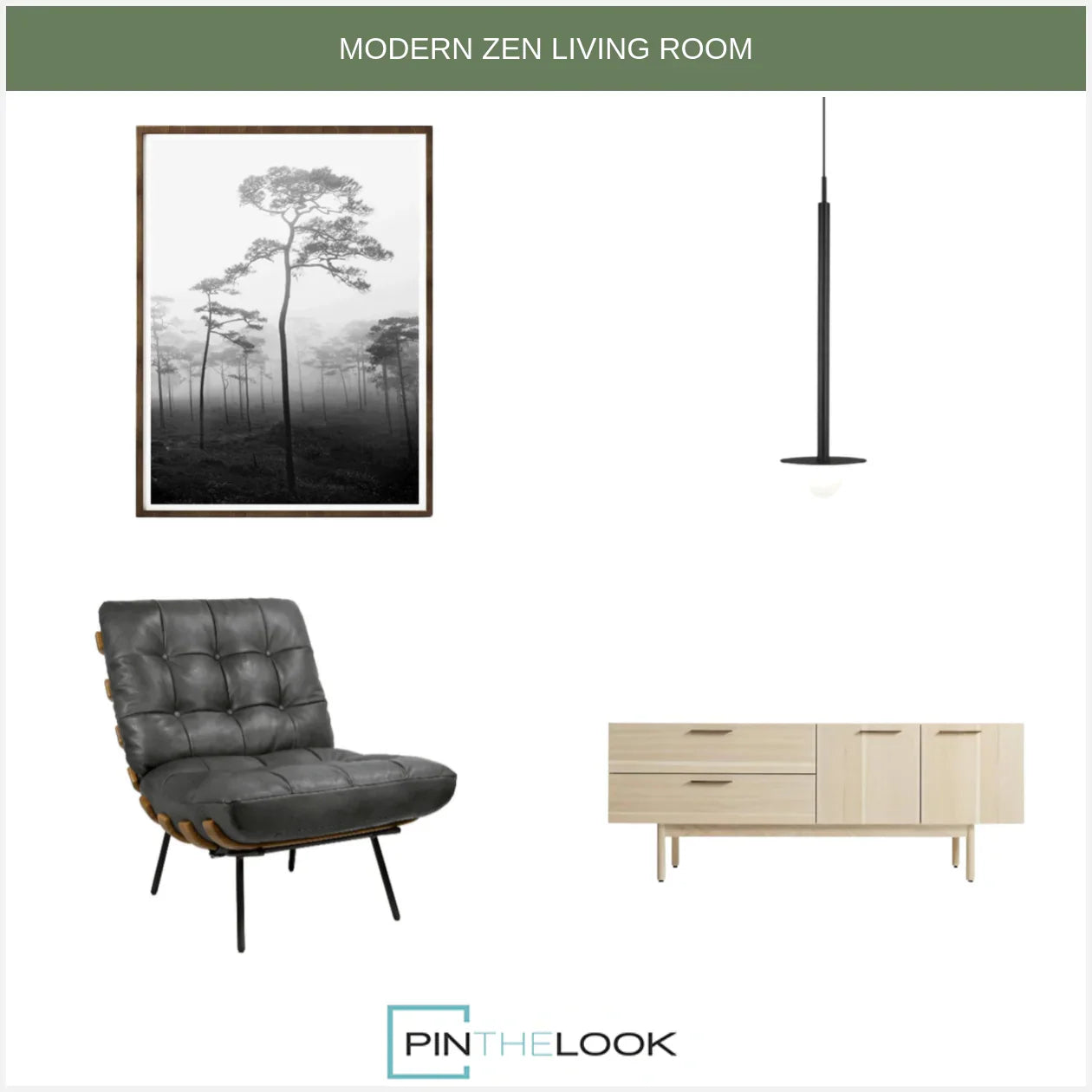 Modern Leather Tufted Lounge Chair