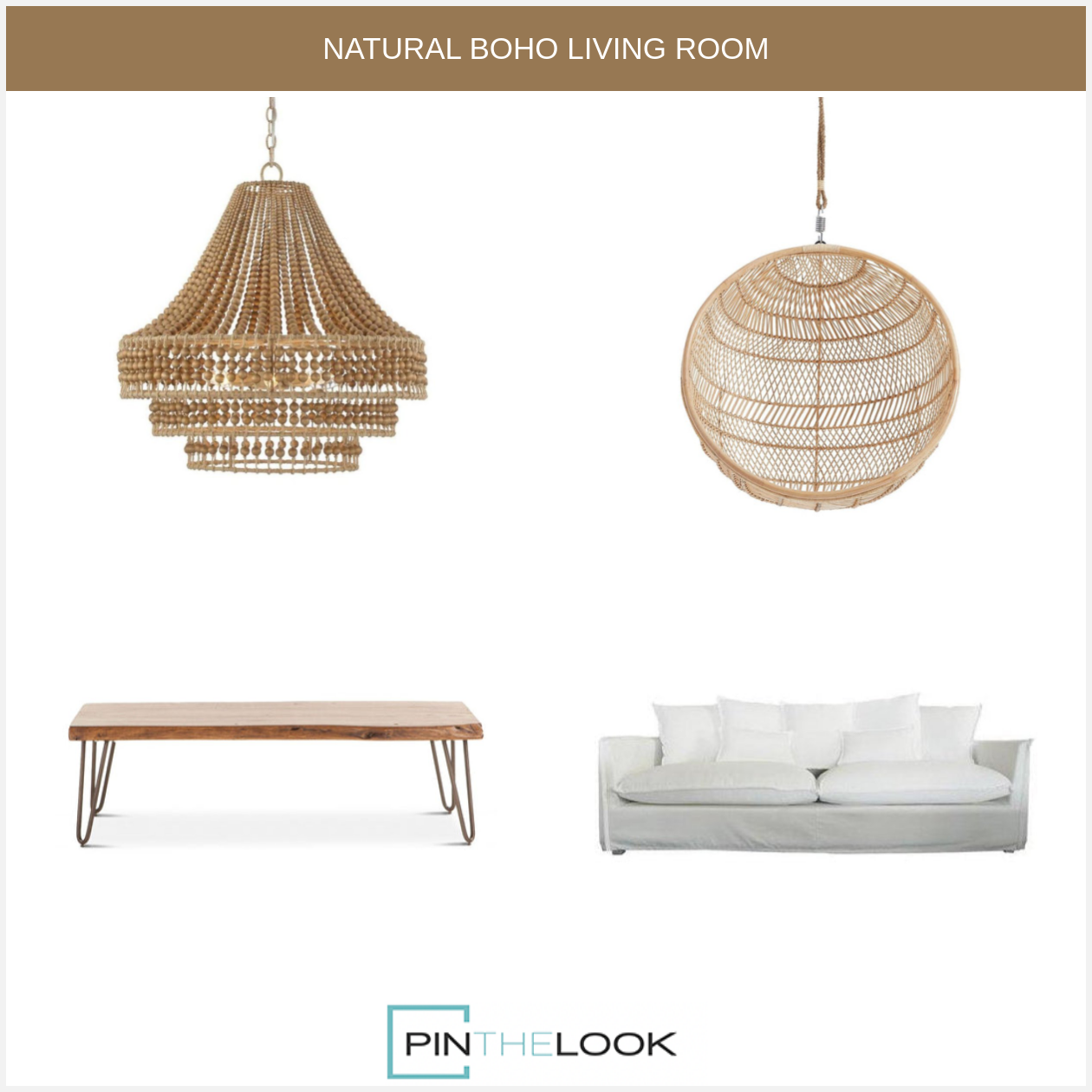 Tiered Wood Beaded Chandelier