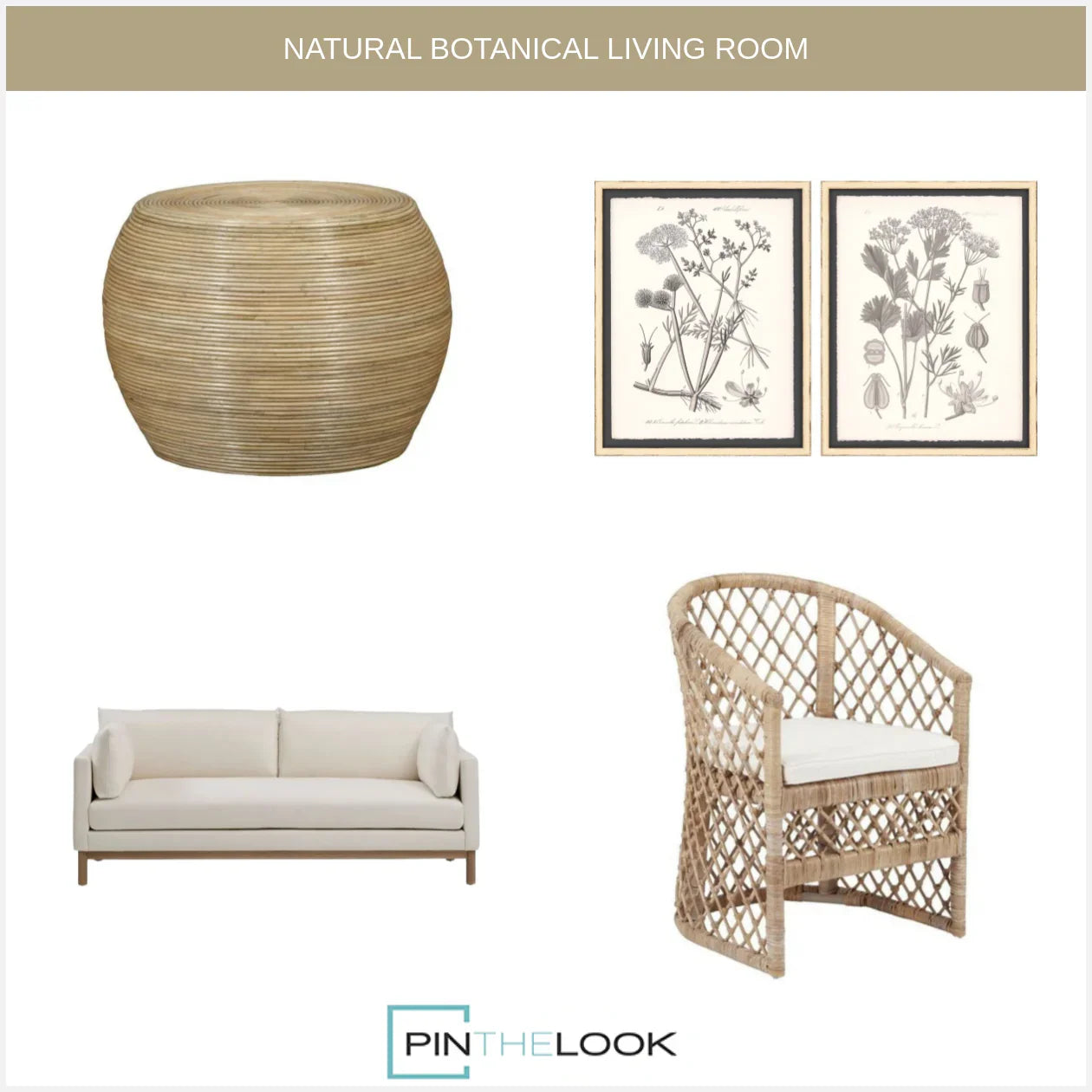 Natural Cross Rattan Barrel Chair