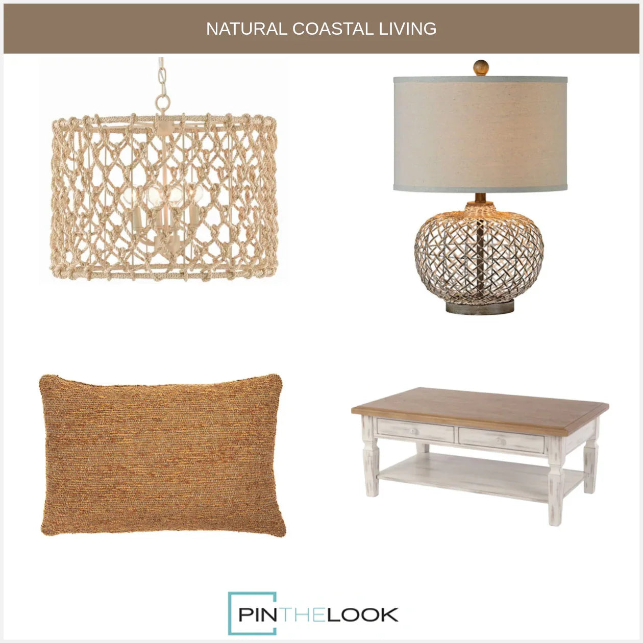 Coastal Rope Drum Chandelier