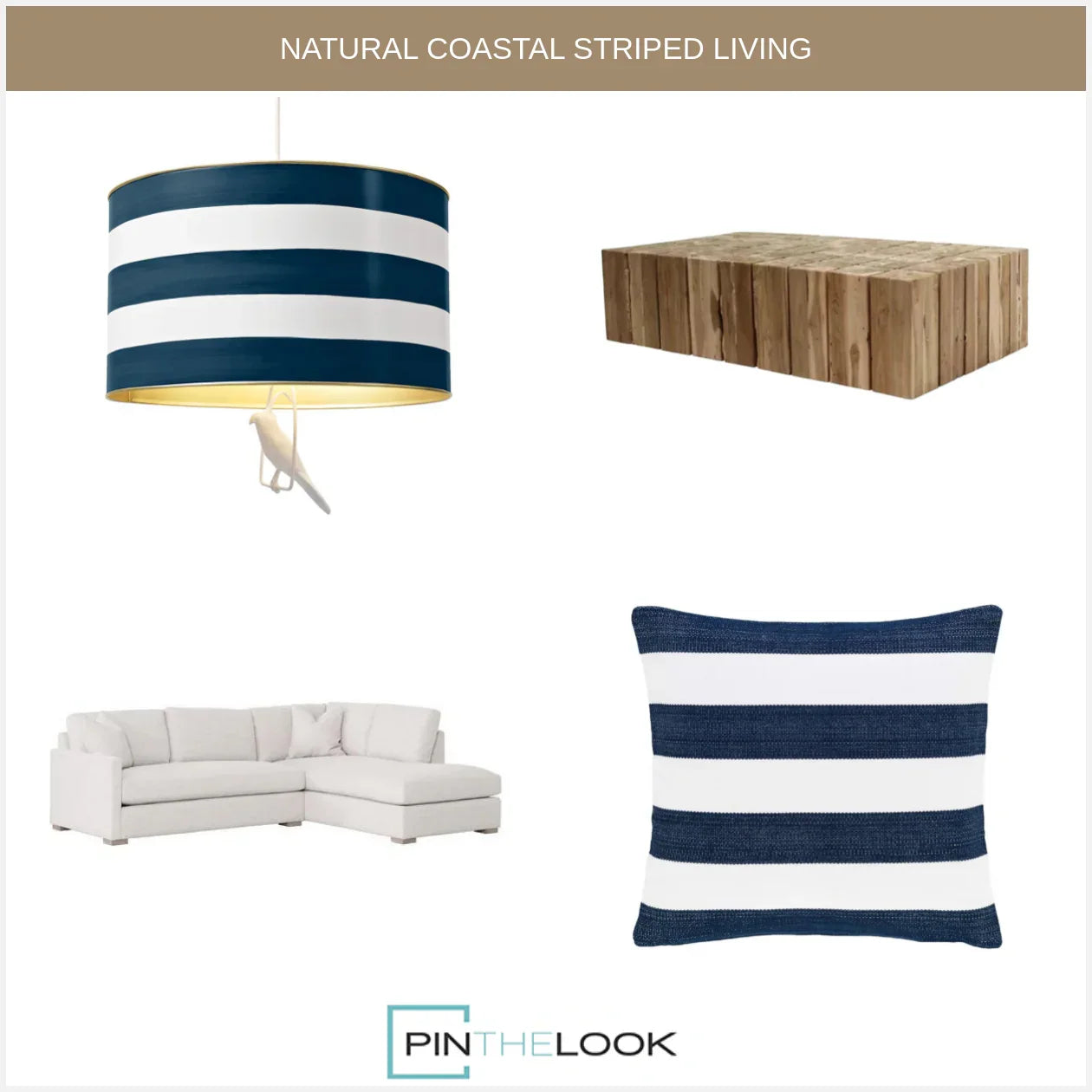 Natural Teak Wood Prism Coffee Table