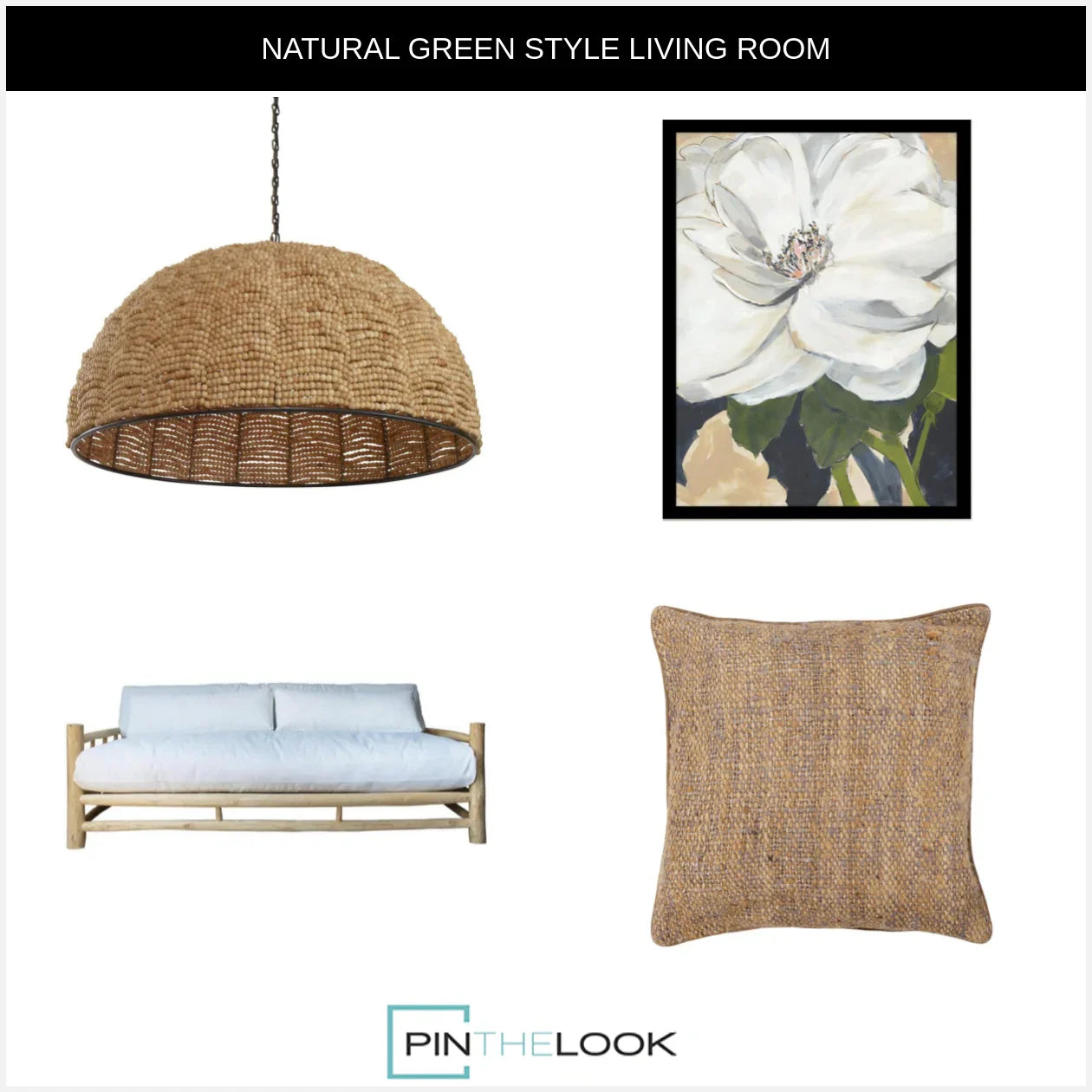 Ibiza Natural Branch Outdoor Sofa