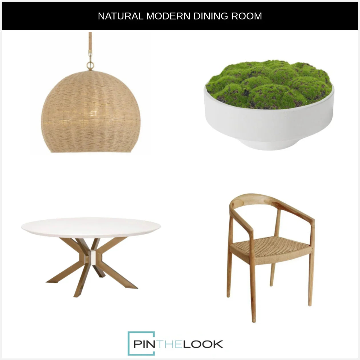 Natural Rattan Coastal Dining Chair