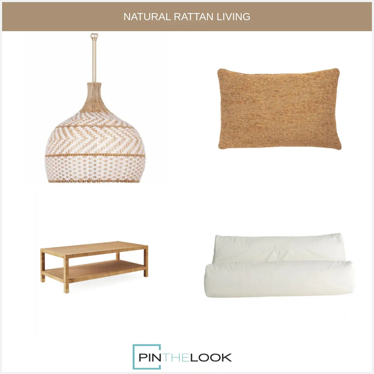 Zanzibar Two-Tone Rattan Pendant