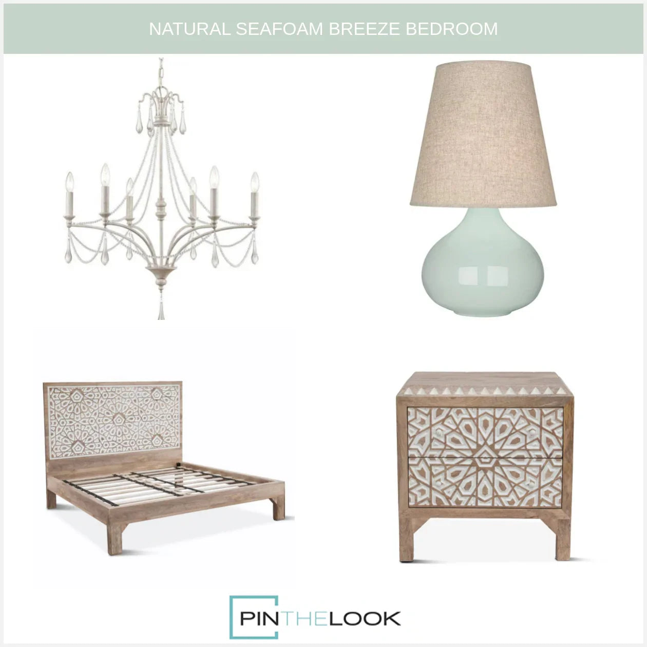 Indy Boho Natural White Nightstand