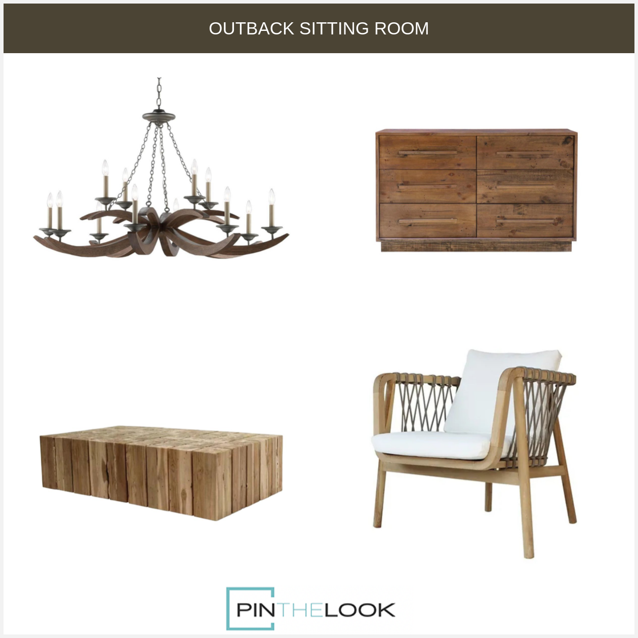 Gavin Burnt Wood Manor Chandelier