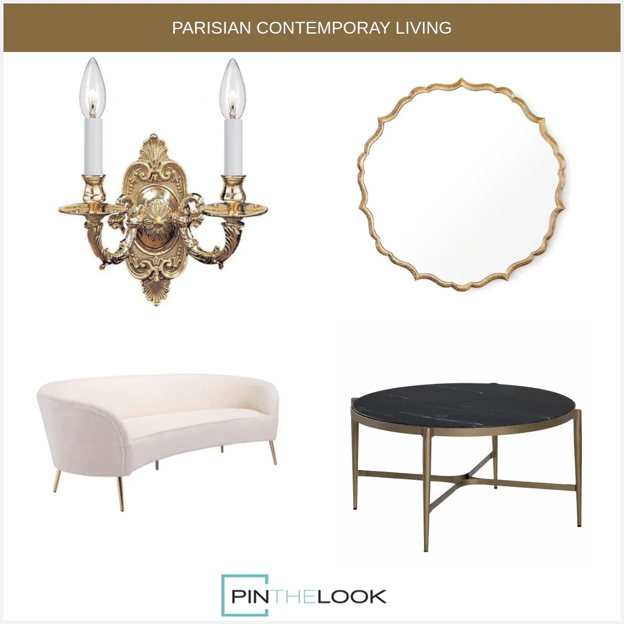 Black Marble Contempo Coffee Table