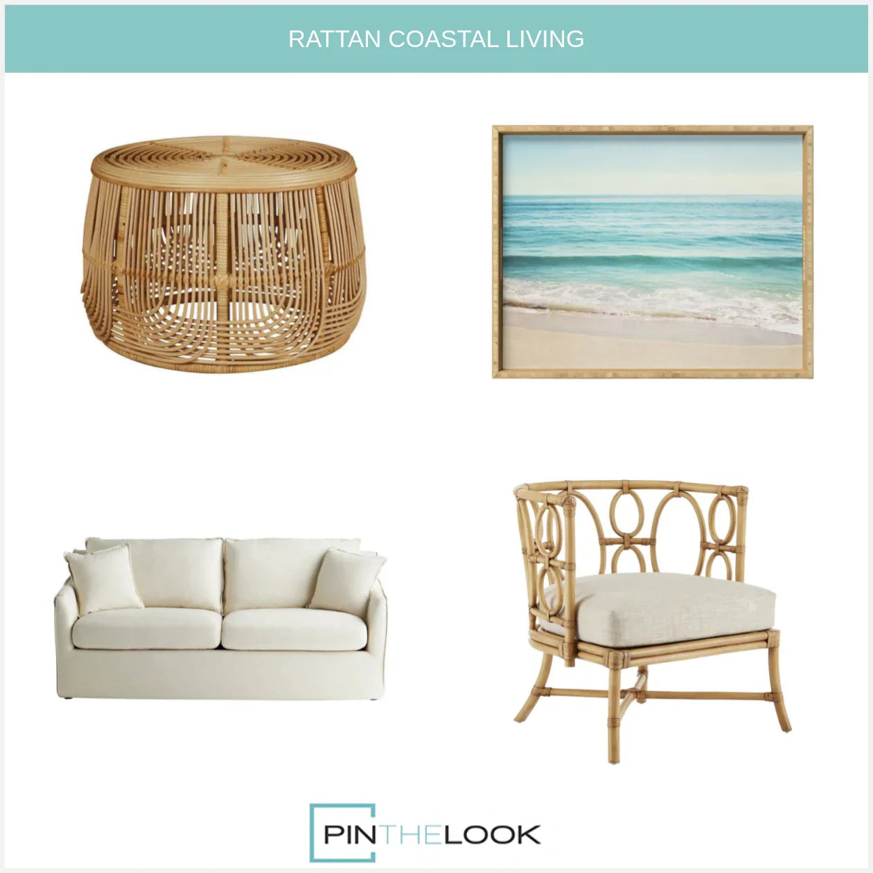 Curved Back Rattan Lounge Chair