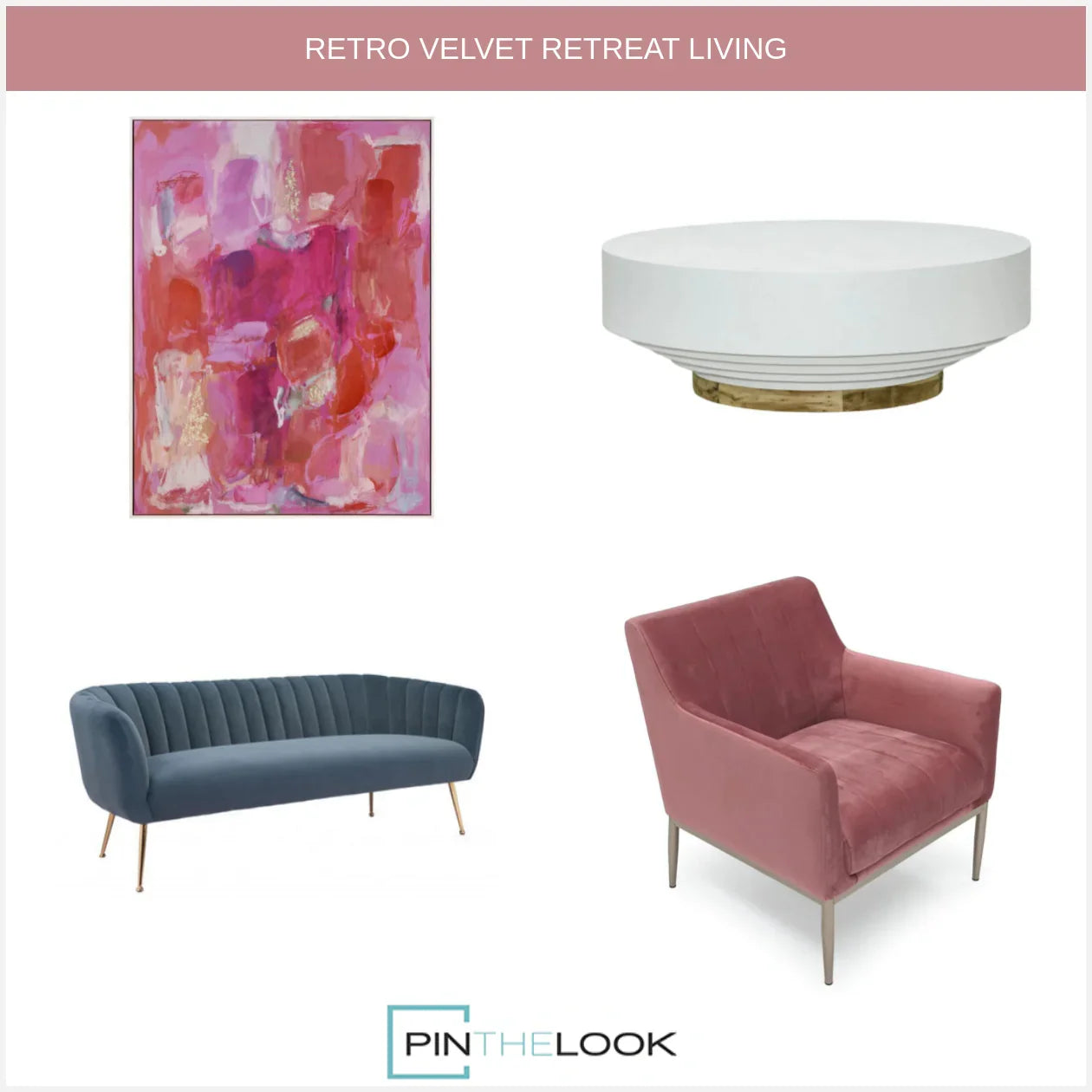 White Tambor Round Outdoor Coffee Table