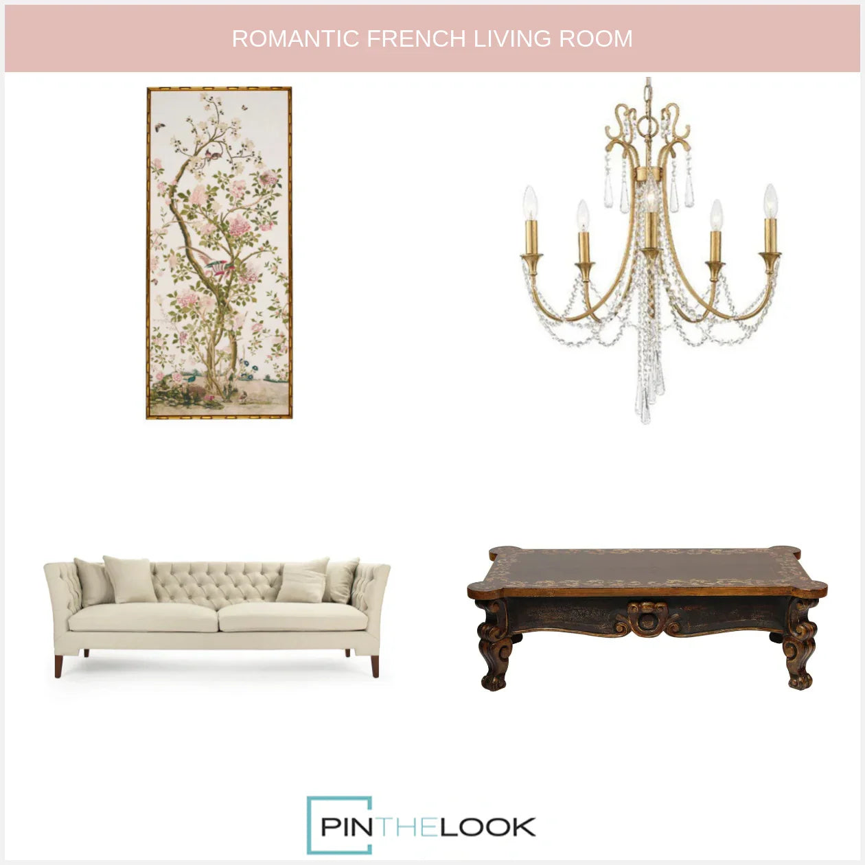 Golden Crystal Collier Chandelier